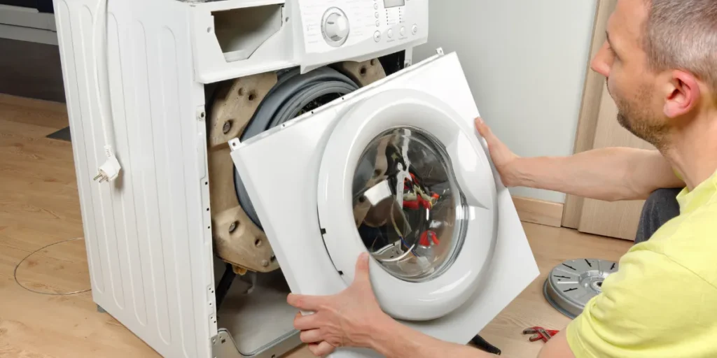 how to open ge washing machine for repair